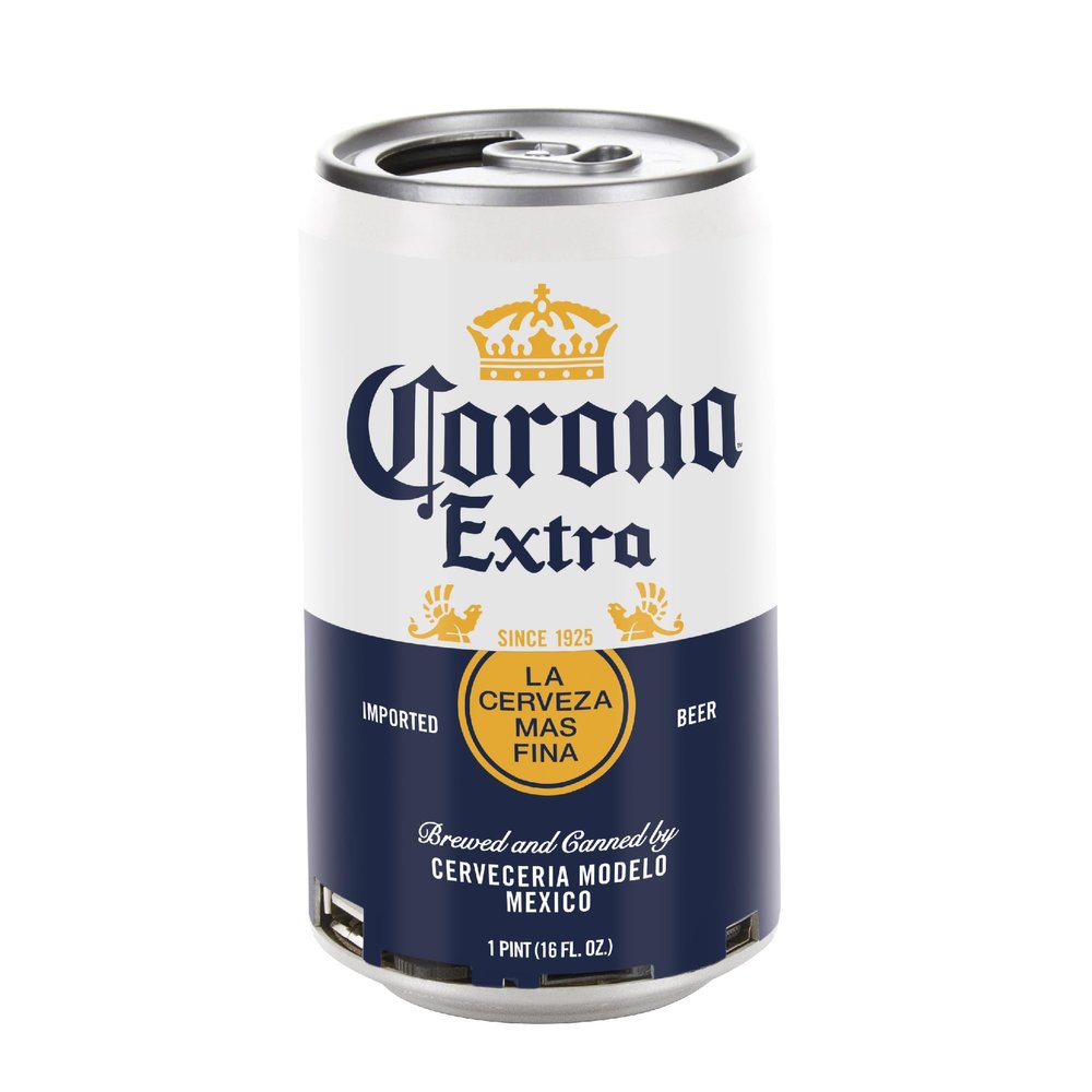 Corona Can Bluetooth Speaker 30FT Range Can Shaped Portable Wireless Speaker, Bluetooth + AUX Support, 3 Hour Playtime, Perfect for Outdoor & Indoor Activities (Can Bluetooth Speaker)