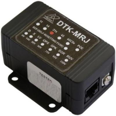 DITEK DTK-MRJ31XSCPWP Modular Surge Protection Device Designed to Protect Fire and Security System Dialer Circuits