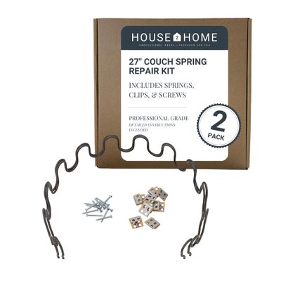 House2Home 27" Sofa Spring Repair Kit, 2pk with Clips & Screws