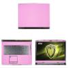 Decalrus - Protective Decal for MSI WE73 (17.3" Screen) Laptop Pink Carbon Fiber Skin case Cover wrap CFmsiWE73_17Pink view 1