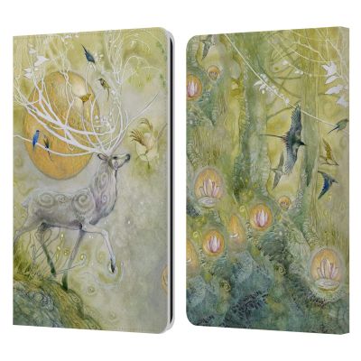 Head Case Designs Officially Licensed Stephanie Law Allegro 2 Stag Sonata Cycle Leather Wallet Case Compatible with Kindle Paperwhite 1/2 / 3