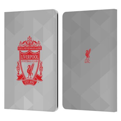 Head Case Designs Officially Licensed Liverpool Football Club White Geometric 2 Crest 1 Leather Wallet Case Compatible with Kindle Paperwhite 1/2 / 3