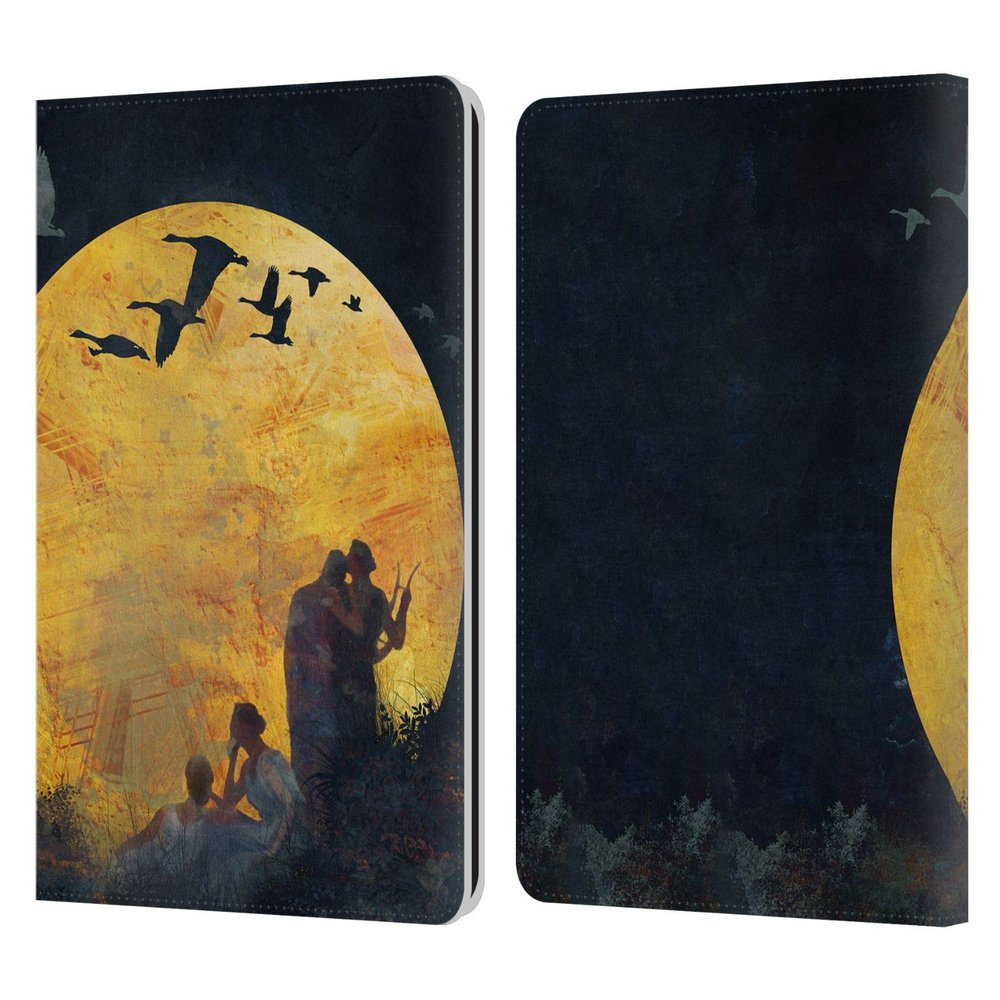 Head Case Designs Officially Licensed Duirwaigh Moon 2 God Leather Wallet Case Compatible with Kindle Paperwhite 1/2 / 3