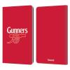 Head Case Designs Officially Licensed Arsenal FC Gunners Red Crest 2 Leather Wallet Case Compatible with Kindle Paperwhite 1/2 / 3 view 1