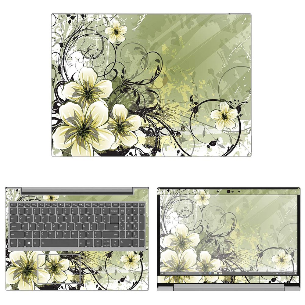Decalrus - Protective Decal Floral Skin Sticker for Lenovo IdeaPad 15 L340 (15.6" Screen) case Cover wrap LEideapad15_L340-198