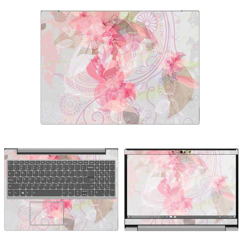 Decalrus - Protective Decal Floral Skin Sticker for Lenovo IdeaPad 15 L340 (15.6" Screen) case Cover wrap LEideapad15_L340-171