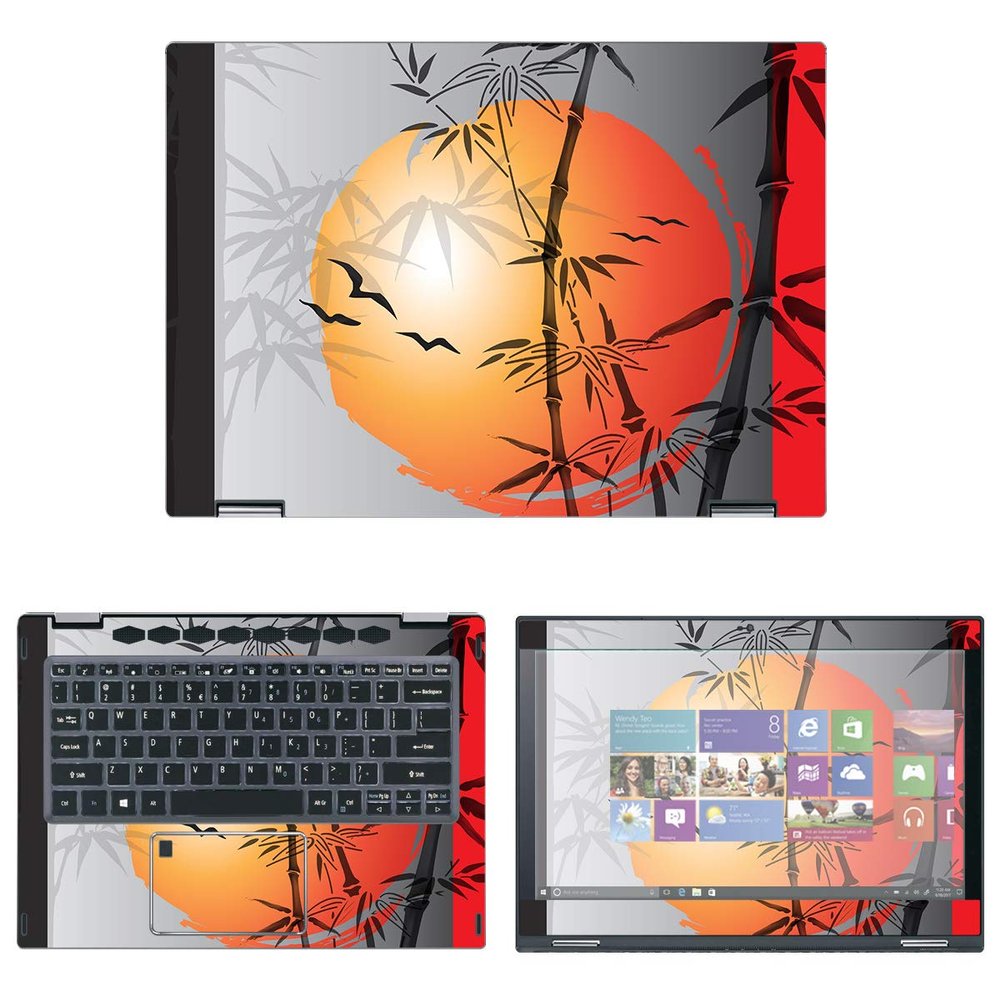Decalrus - Protective Decal Asian Inspired Skin Sticker for Acer Spin 5 Convertible SP513-53N / SP513-52N (13.3" Screen) case Cover wrap AcSpin_5_SP513N-204