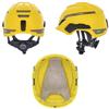 MSA 10194789 H1 V-Gard Helmet With Fas-Trac III Ratchet Suspension | Polyethylene Shell, Superior Impact Protection, Self Adjusting Crown Straps - Standard Size in Orange view 2