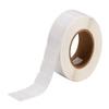 Brady Self-Laminating Vinyl Labels, 1 in H x 1 in W Clear/White Roll of 5000 view 1