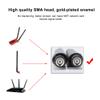 ASHATA External Antenna,2PCS M.2/NGFF Network Card Cable and 2x5DBi Antenna for 9560NGW /9260AC/7265AC view 2