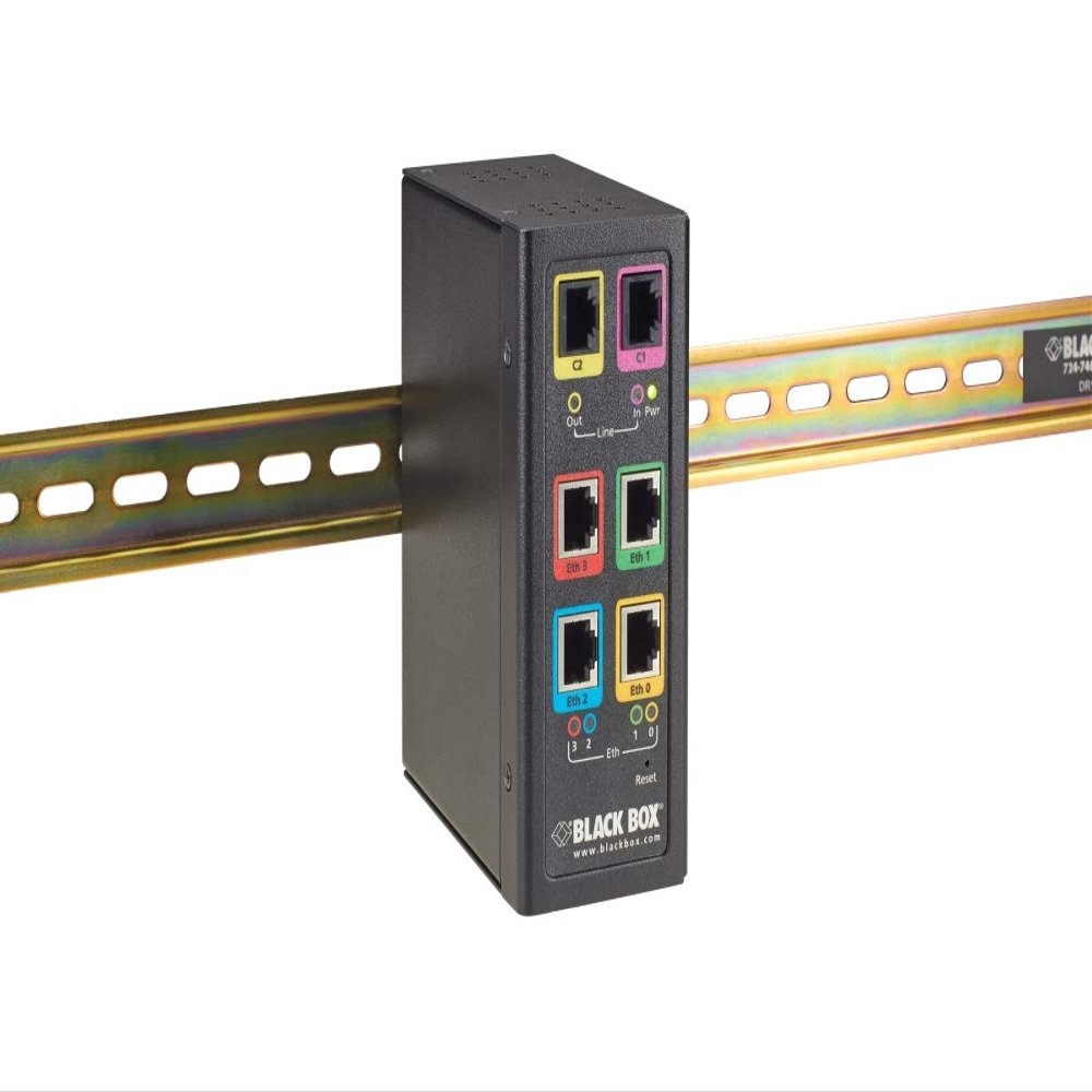 Black Box Network Extender - 4 x Network (RJ-45) - 32808.40 ft Extended Range