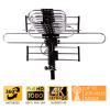 Five Star Outdoor Digital Amplified HDTV Antenna - up to 200 Mile Long Range, Directional 360 Degree Rotation by Remote Control, Intelligent Gain for HD 4K 1080P FM Support 2 TVs view 2