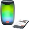 JBL Pulse 4 Waterproof Portable Bluetooth Speaker with Light Show - Black (Renewed) view 4