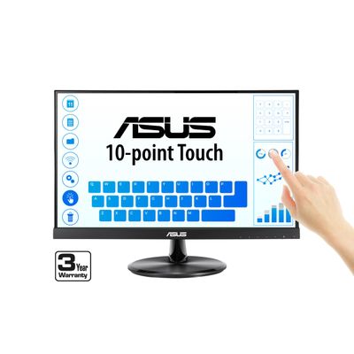 ASUS VT229H 21.5" Monitor 1080P IPS 10-Point Touch Eye Care with HDMI VGA (Renewed)