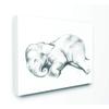 Stupell Industries Cute Elephant Baby Animal Neutral Grey Drawing Design Canvas Wall Art, Multi-Color view 1