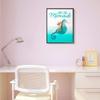 'Lets Be Mermaids Ocean Sea Animal Kids'| Framed Giclee Art view 2