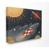 The Kids Room by Stupell Away We Go Space Adventure Kids Nursery Textured Drawing Design Canvas Wall Art, 16 x 20, Multi-Color view 1