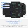 uscce Digital Dual Alarm Clock Radio for Bedrooms with 0-100% Dimmer view 3