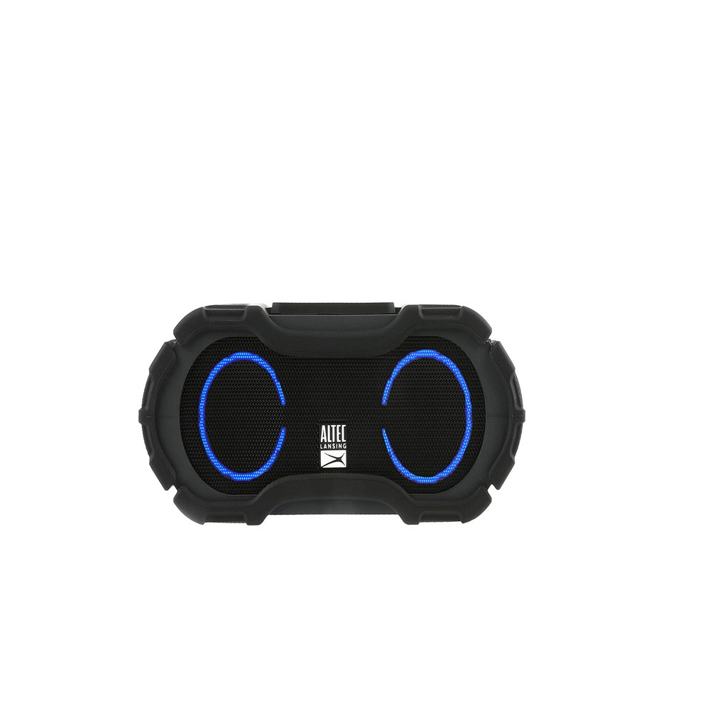 Altec Lansing BoomJacket Jolt Bluetooth Speaker with Lights (IMW581L) | Wireless Portable Speaker, IP67 Waterproof Speaker, 30 Hours of Portable Battery, 5 LED Light Modes (BLG)