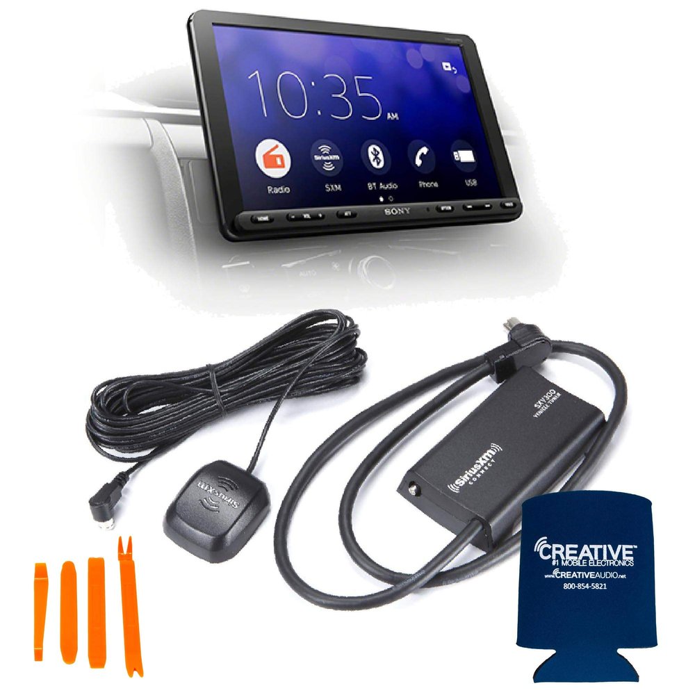 Sony XAV-AX8000 8.95" Bluetooth Media Receiver with SiriusXM Satellite Radio Kit