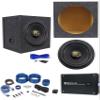 Rockville W12K9D2 V3 Bundle: 12" 4000W Peak/1000W RMS Dual 2-Ohm Car Subwoofer, Krypton-M3 Mono Amplifier, RWK41 4-Gauge Amp Wiring Kit, MDF Box, Sub Box Installation kit, 5-Items view 1