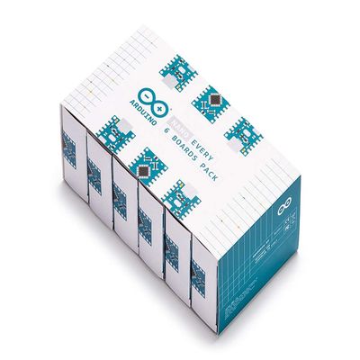 Arduino Nano Every (6 Boards Pack) [ABX00028-6P] - Compact & Powerful Microcontroller for Scalable Prototyping & IoT