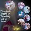 Projectables Disney Frozen 2 LED Projector Night Light, Plug-In, Dusk-to-Dawn, Elsa, Anna, and Olaf, Ideal for Hallway, Bedroom, Nursery, or Playroom  45028 view 2