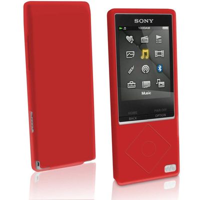 BestforYou for Sony A15 Case,Silicone Skin Case Cover for Sony Walkman NWZ-A15 NWZ-A17 NW-A25 NW-A27 8GB 16GB 32GB & 64GB (Red)