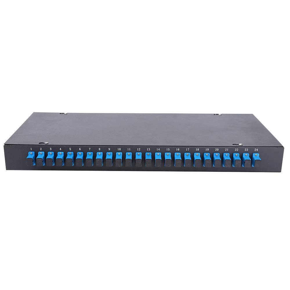 Garosa Optical Fiber Terminal Box 24 Core 24 Port Fiber Patch Panel SC Connector,Wall-Mounted User Cable Terminal Box,Distribution Box, Electrical Box