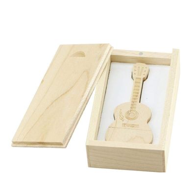 8GB Wood Guitar Model Wood Box 3.0 USB Flash Drive Pen Drive Data Storage Thumb Drive Memory Stick USB Drive USB Stick USB 3.0 Flash Drive PenDrive U Disk Flash Memory Flash Disk - Maple