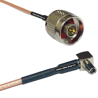 0.5 feet RG316 N Male to TS9 Angle Male RF Pigtail Coaxial Cable
