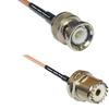 1 feet RG316 BNC Male to UHF Female Bulkhead RF Pigtail Coaxial Cable view 1