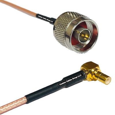 0.5 feet RG316 N Male to SMB Male Angle RF Pigtail Coaxial Cable