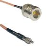 1 feet RG316 N Female to TS-9 Female RF Pigtail Coaxial Cable view 1