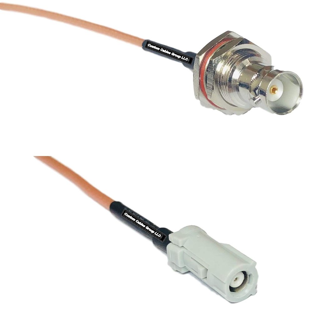 1 feet RG316 BNC Female Big Bulkhead to AVIC Jack RF Pigtail Coaxial Cable