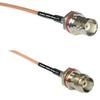 0.5 feet RG316 BNC Female SM Bulkhead to TNC Female Small Bulk RF Pigtail Coaxial Cable view 1