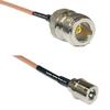 3 feet RG316 N Female to QMA Male RF Pigtail Coaxial Cable view 1