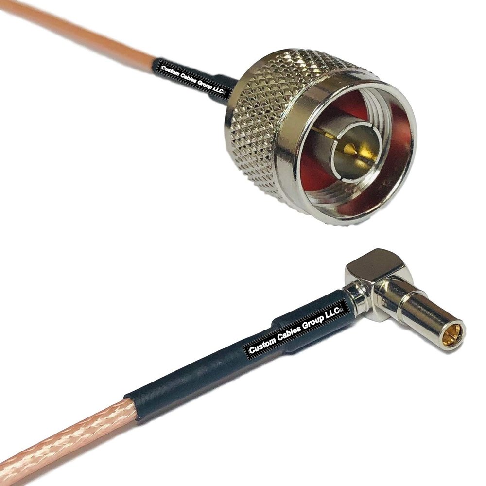 6 feet RG316 N Male to MS162 Male Angle RF Pigtail Coaxial Cable