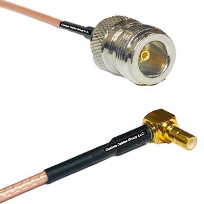 0.5 feet RG316 N Female to SMB Male Angle RF Pigtail Coaxial Cable