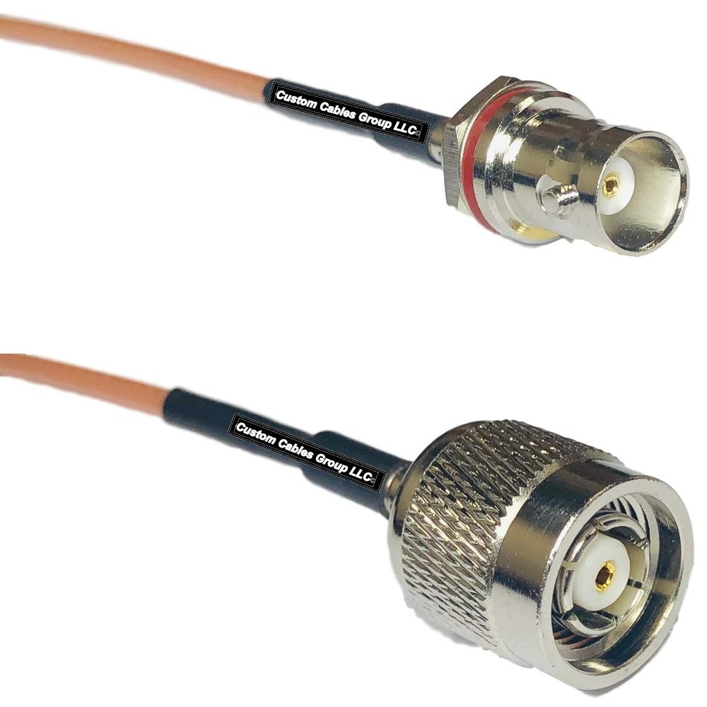 0.5 feet RG316 BNC Female SM Bulkhead to RP-TNC Male RF Pigtail Coaxial Cable
