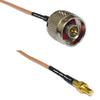 0.5 feet RG316 N Male to SMB Male RF Pigtail Coaxial Cable view 1