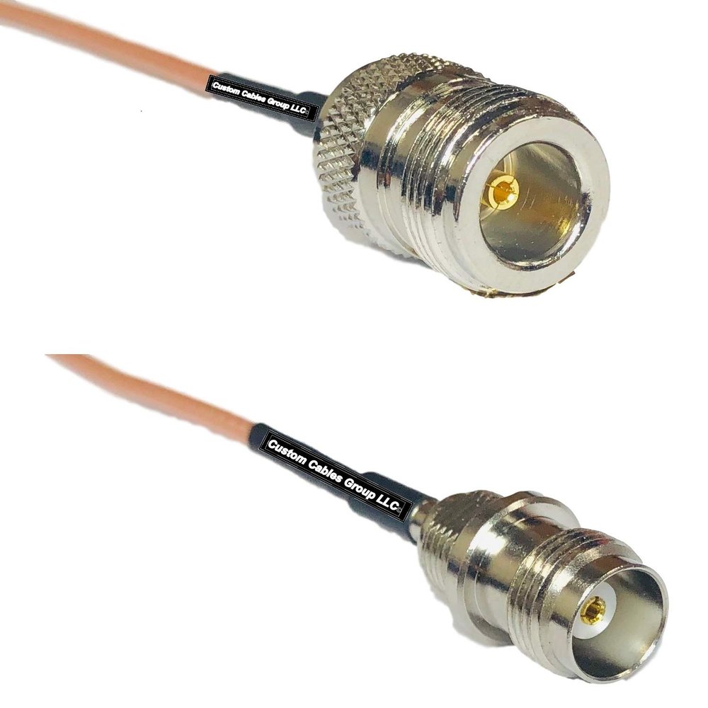0.5 feet RG316 N Female to TNC Female RF Pigtail Coaxial Cable