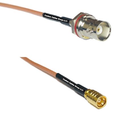 0.5 feet RG316 BNC Female SM Bulkhead to SMB Female RF Pigtail Coaxial Cable