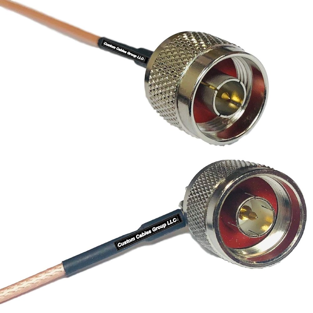 0.5 feet RG316 N Male to N Male Angle RF Pigtail Coaxial Cable