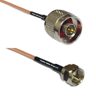 0.5 feet RG316 N Male to F Male RF Pigtail Coaxial Cable
