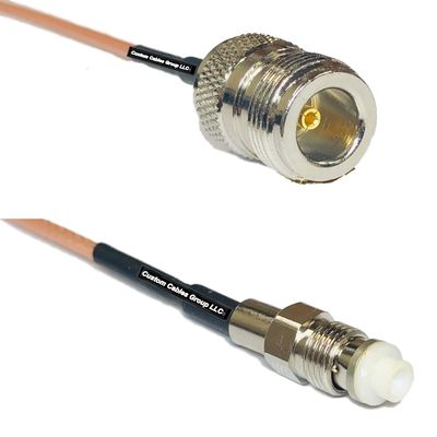 0.5 feet RG316 N Female to FME Female RF Pigtail Coaxial Cable