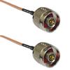 0.5 feet RG316 N Male to N Male RF Pigtail Coaxial Cable view 1