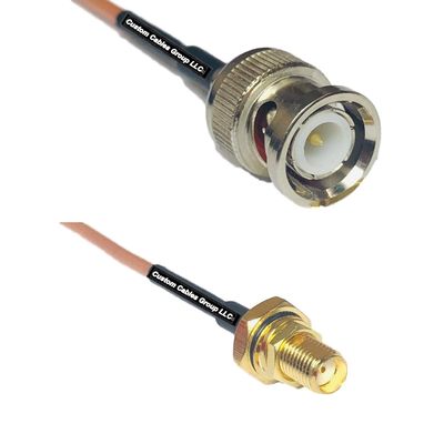 0.5 feet RG316 BNC Male to SMA Female O-Ring RF Pigtail Coaxial Cable