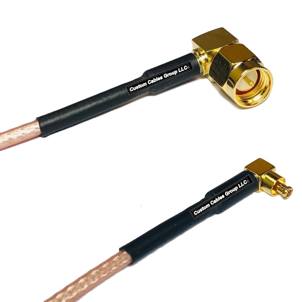 0.5 feet RG316 SMA Male Angle to MC Card Male Angle RF Pigtail Coaxial Cable