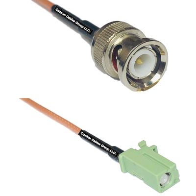 0.5 feet RG316 BNC Male to Avic Green Pioneer Jack RF Pigtail Coaxial Cable